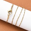 Ion Plating(IP) 304 Stainless Steel Chain Necklaces NJEW-H467-B-01G-4