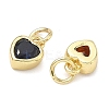 Brass with Cubic Zirconia Pendants KK-K417-04G-2