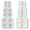  3Pcs 3 Style Paw Print Shape DIY Silicone Molds DIY-TA0005-22-11