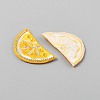 Lemon Crystal Rhinestone Embroidery Sew on Cloth Patches PATC-WH0008-182B-2