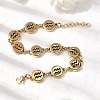 12 Constellations 304 Stainless Steel Link Chain Bracelets BJEW-I239-01G-10-2