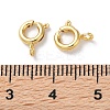 Rack Plating Brass Spring Ring Clasps KK-F090-22G-3