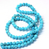 Baking Paint Glass Round Bead Strands DGLA-Q019-8mm-76-3