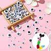400Pcs 7 Styles Black & White Wiggle Googly Eyes Cabochons DIY Scrapbooking Crafts Toy Accessories KY-YW0001-66-4
