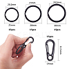 Iron Split Key Rings and Alloy Snap Key Clasps KEYC-PH0001-21-2