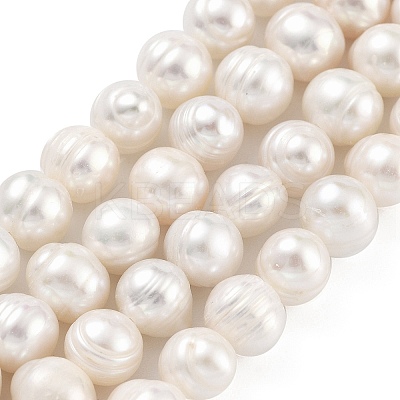 Natural Cultured Freshwater Pearl Beads Strands PEAR-C003-09C-1