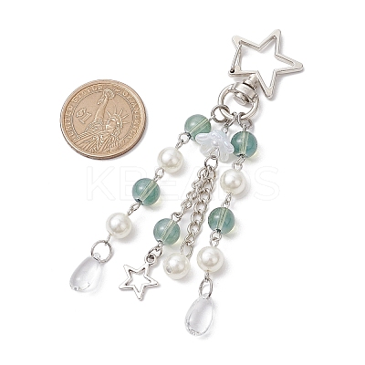 Acrylic & ABS Plastic Pearl Jellyfish Pendant Decorations KEYC-JKC01066-01-1