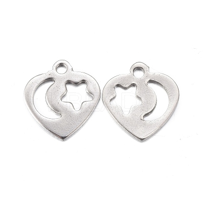 Non-Tarnish 201 Stainless Steel Charms STAS-F255-010P-1