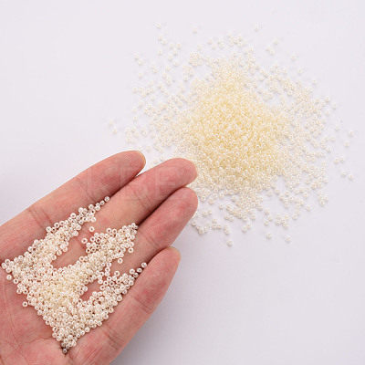 12/0 Imitation Jade Glass Seed Beads SEED-S049-A-002-1
