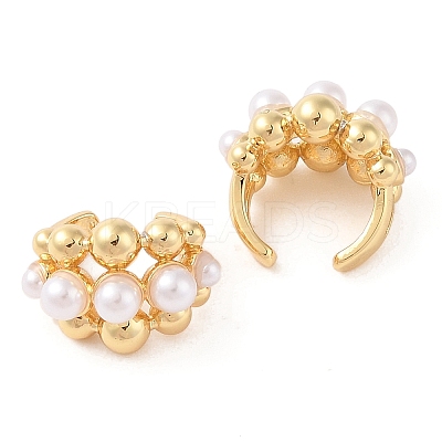 Rack Plating Brass Cuff Earring for Women EJEW-G394-39G-1