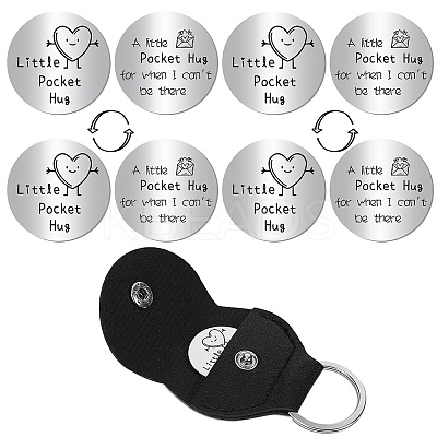 4Pcs Stainless Steel Commemorative Coins AJEW-CN0001-96-1