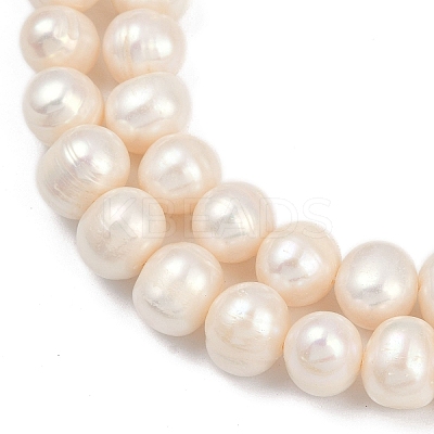 Natural Cultured Freshwater Pearl Beads Strands PEAR-I007-07Z-10C-1