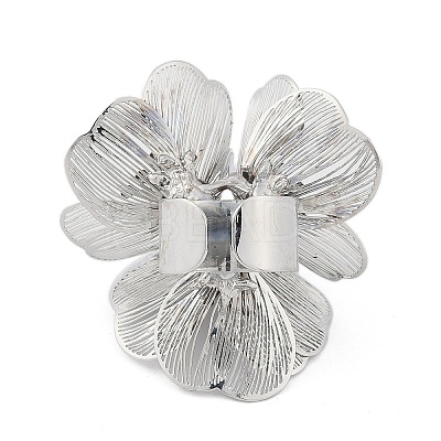 Alloy Rhinestone Cuff Rings for Women RJEW-Z047-04P-1