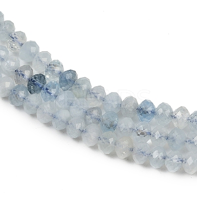 Natural Aquamarine Beads Strands G-L587-B02-01-A-1