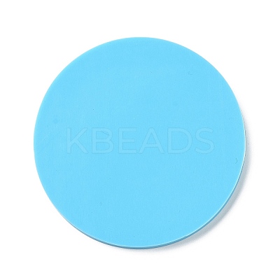 DIY Mother's Day Theme Flat Round with Sunflower Pendant Silicone Molds LS-SIMO-H010-03-1