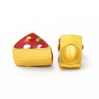 Rack Plating Alloy Enamel  European Beads PALLOY-A001-29MG-1