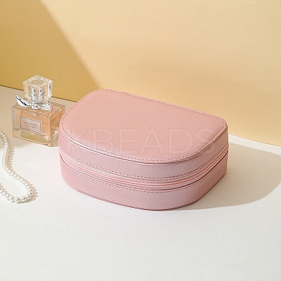 Half Round PU Leather Jewelry Box PW-WG80655-01-1