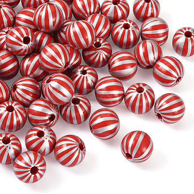 Natural Wooden Beads WOOD-TAC0010-04D-1