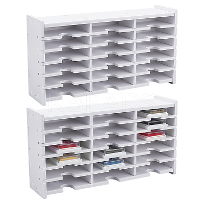 2 Sets 18 Grids PVC Plastic Inkpad Storage Holder ODIS-UN0001-15A-1
