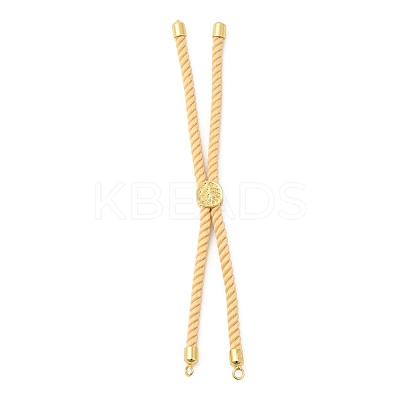 Twisted Nylon Cord Silder Bracelets DIY-B066-03G-18-1