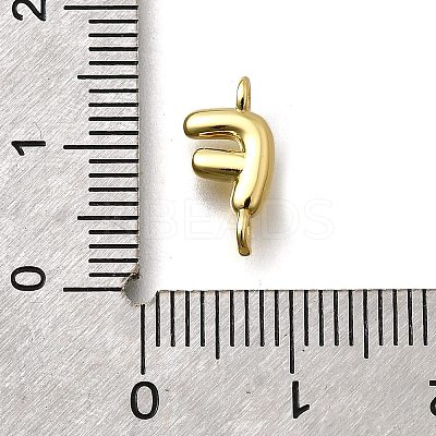Brass Connector Charms KK-P295-01G-F-1