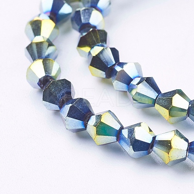 Electroplate Glass Beads Strands LS-EGLA-S057-3-1