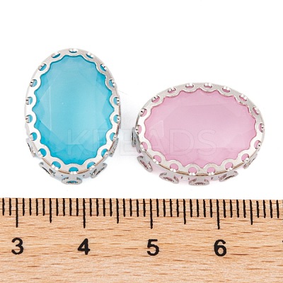 Oval Sew on Rhinestone GLAA-K069-05B-S-1