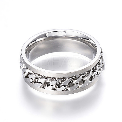 Tarnish Resistant 304 Stainless Steel Wide Band Rings LS-RJEW-G084-04P-20mm-1