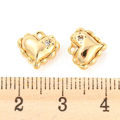 Rack Plating Brass Cubic Zirconia Pendants KK-M261-24G-1