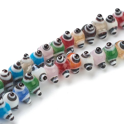 Handmade Bumpy Lampwork Beads LAMP-J092-07A-1