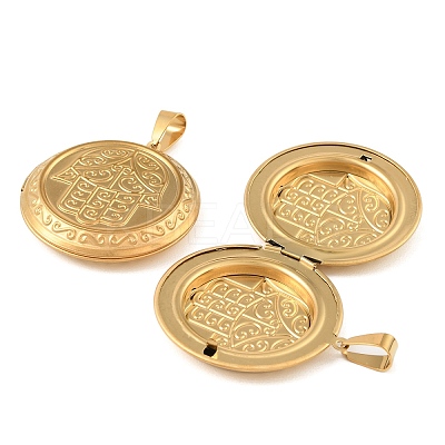 316 Stainless Steel Locket Pendants STAS-K321-18G-1