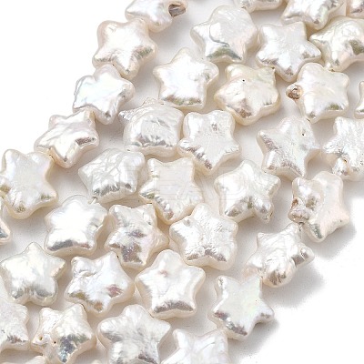 Natural Baroque Keshi Pearl Beads Strands PEAR-P064-04B-01A-1