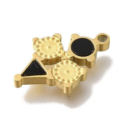 Ion Plating(IP) 304 Stainless Steel Manual Polishing Charms STAS-M059-02G-01-1