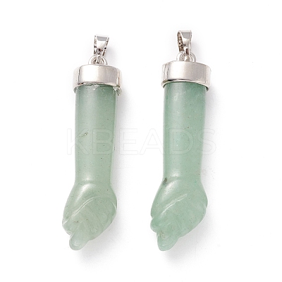 Natural Green Aventurine Pendants G-K322-01A-1