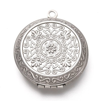 Tarnish Resistant 316 Stainless Steel Locket Pendants X-STAS-P268-10P-1