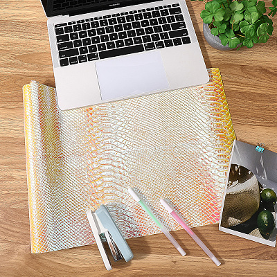 Laser PU Leather Fabric DIY-WH20032-57G-1