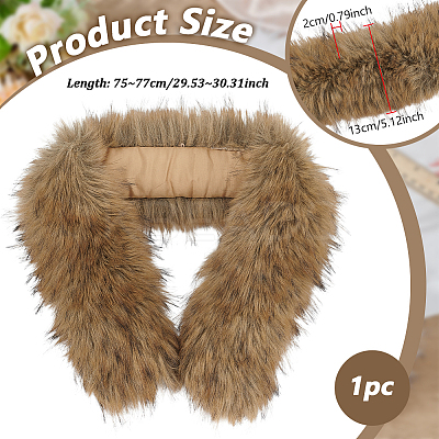 1Pc Artificial Fur Chenille Stick Collars Trim for Sewing Craft Decor FIND-BC0019-22C-1