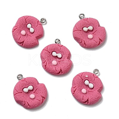 Opaque Resin Pendants RESI-D055-063P-1