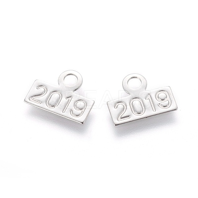 Non-Tarnish 304 Stainless Steel Charms STAS-L232-015P-1