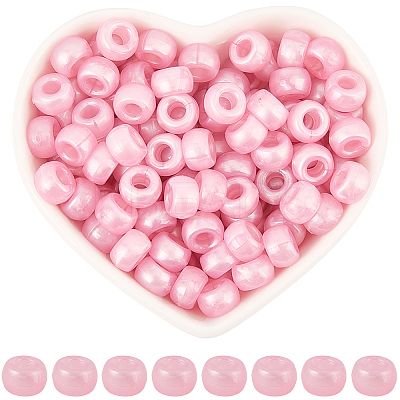 800Pcs Plastic Pearlized Beads KY-SP0001-53B-1