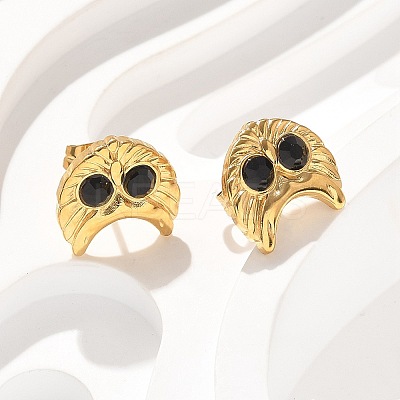 304 Stainless Steel Stud Earrings EJEW-F361-02G-1