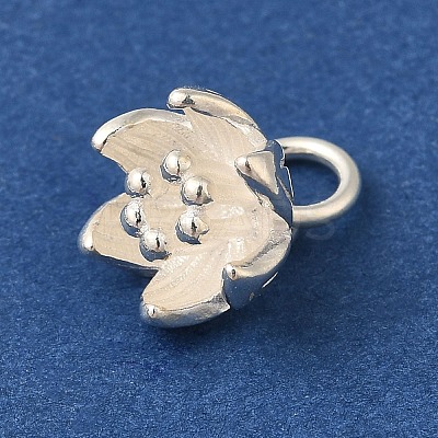 925 Sterling Silver Flower Charms with Jump Rings FIND-U013-02S-02-1