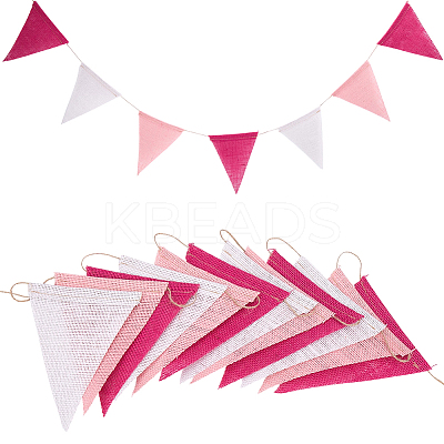 Linen & Twine Pennant Flags Banners DIY-WH20001-99A-1
