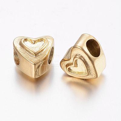 304 Stainless Steel European Beads STAS-E131-28G-1