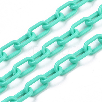 Handmade Opaque Acrylic Paperclip Chains KY-S166-002C-1