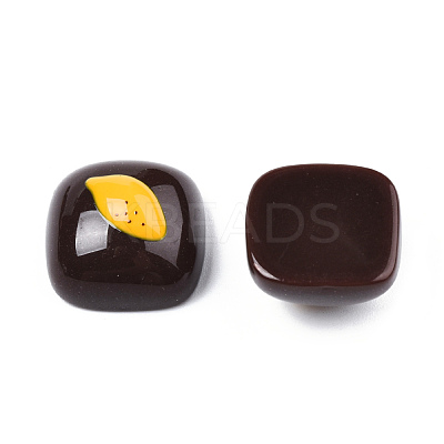 Opaque Resin Enamel Cabochons CRES-N031-035-1