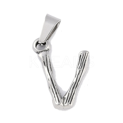 Non-Tarnish 304 Stainless Steel Pendants STAS-F235-01P-V-1