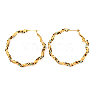 304 Stainless Steel Hoop Earrings EJEW-S250-03G-1