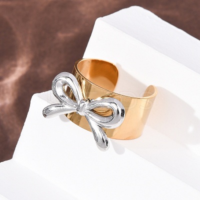 304 Stainless Steel Cuff Open Rings RJEW-H266-01GP-01-1