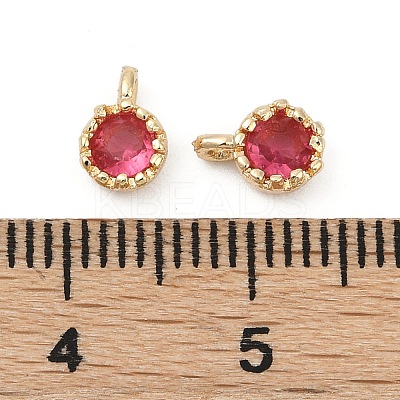 Brass Pave Cubic Zirconia Pendants KK-H204-03KCG-05-1